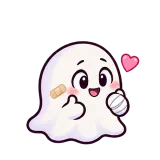 All Patched Up · Soft Ghost sticker from Express Yourself