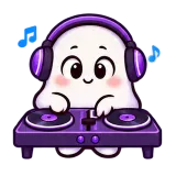 DJ Time · Soft Ghost sticker from Express Yourself