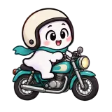 Motorbike Ride · Soft Ghost sticker from On the Go