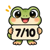 7/10 · Tiny Frog sticker from Chat Signs