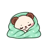 Blanket Burrito sticker from Little Bear Laughs