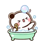 Bubble Bath sticker from Little Bear Days