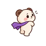 Dramatic Exit sticker from Little Bear Laughs
