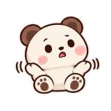 No Thoughts sticker from Little Bear Laughs