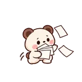 Panic Papers sticker from Little Bear Laughs