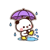Rainy Day sticker from Little Bear Days