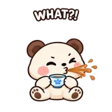 Spit Take sticker from Little Bear Laughs
