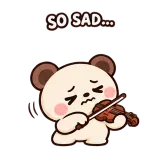 Tiny Violin sticker from Little Bear Laughs