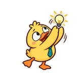 One Brain Cell sticker from Duck at Work