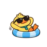 Out of Office sticker from Duck at Work