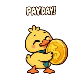 Payday Dance sticker from Duck at Work