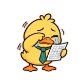 Spreadsheet Tears sticker from Duck at Work