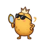 Glow Up sticker from Potato Energy