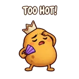 Hot Potato sticker from Potato Energy