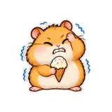 Brain Freeze sticker from Hamster Hunger