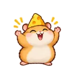 Big Cheese sticker from Hamster Hunger
