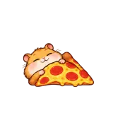 Pizza Blanket sticker from Hamster Hunger