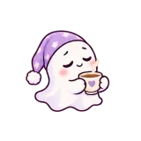 Haunting in Pajamas sticker from Ghost Problems