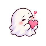 Boo Loves You sticker from Ghost Problems