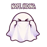 Nope Cloud sticker from Ghost Problems