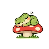 Emergency Nap sticker from Frog Feelings