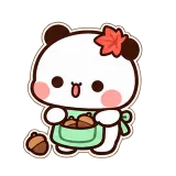 Acorn Collector sticker from Garden Friends