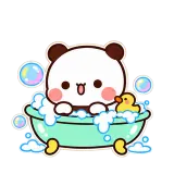 Bubble Bath sticker from Little Bear Days