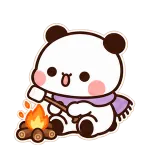Campfire Snack sticker from Tiny Adventures