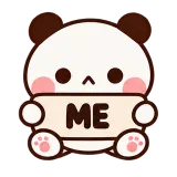 ME — Sad · Little Bear sticker from Chat Signs