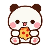 Pizza Happiness · Little Bear sticker from Express Yourself