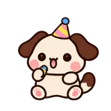 Party Cheer · Puppy Pals sticker from Express Yourself