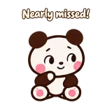 Nearly missed! · Little Bear sticker from Chat Reactions