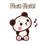 Fluit fluit! · Little Bear sticker from Chat Reactions
