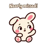 Nearly missed! · Pocket Friends sticker from Chat Reactions