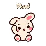 Phew! · Pocket Friends sticker from Chat Reactions