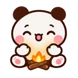 Cozy Fire · Little Bear sticker from Express Yourself