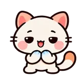 Freezing Hands · Kitten Club sticker from Express Yourself