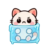 Ice Block · Kitten Club sticker from Express Yourself