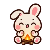 Cozy Fire · Pocket Friends sticker from Express Yourself