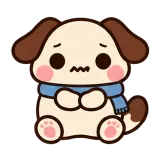 Brr, I'm Cold · Puppy Pals sticker from Express Yourself