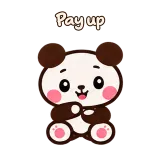 Pay up · Little Bear sticker from Chat Reactions