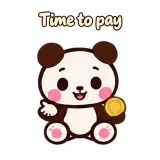 Time to pay · Little Bear sticker from Chat Reactions