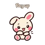 Pay up · Pocket Friends sticker from Chat Reactions