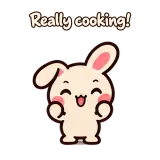 Really cooking! · Pocket Friends · Standing sticker from Chat Reactions