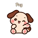Pay · Puppy Pals sticker from Chat Reactions