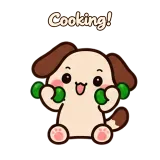 Cooking! · Puppy Pals · Sport sticker from Chat Reactions