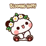 Daisy Crown sticker from Garden Friends