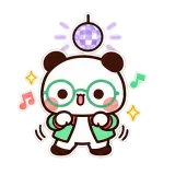 Disco Bear sticker from Party Time