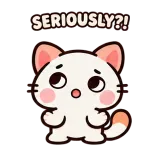 Rolling Eyes · Kitten Club sticker from Express Yourself