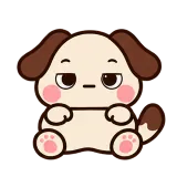 Rolling Eyes · Puppy Pals sticker from Express Yourself